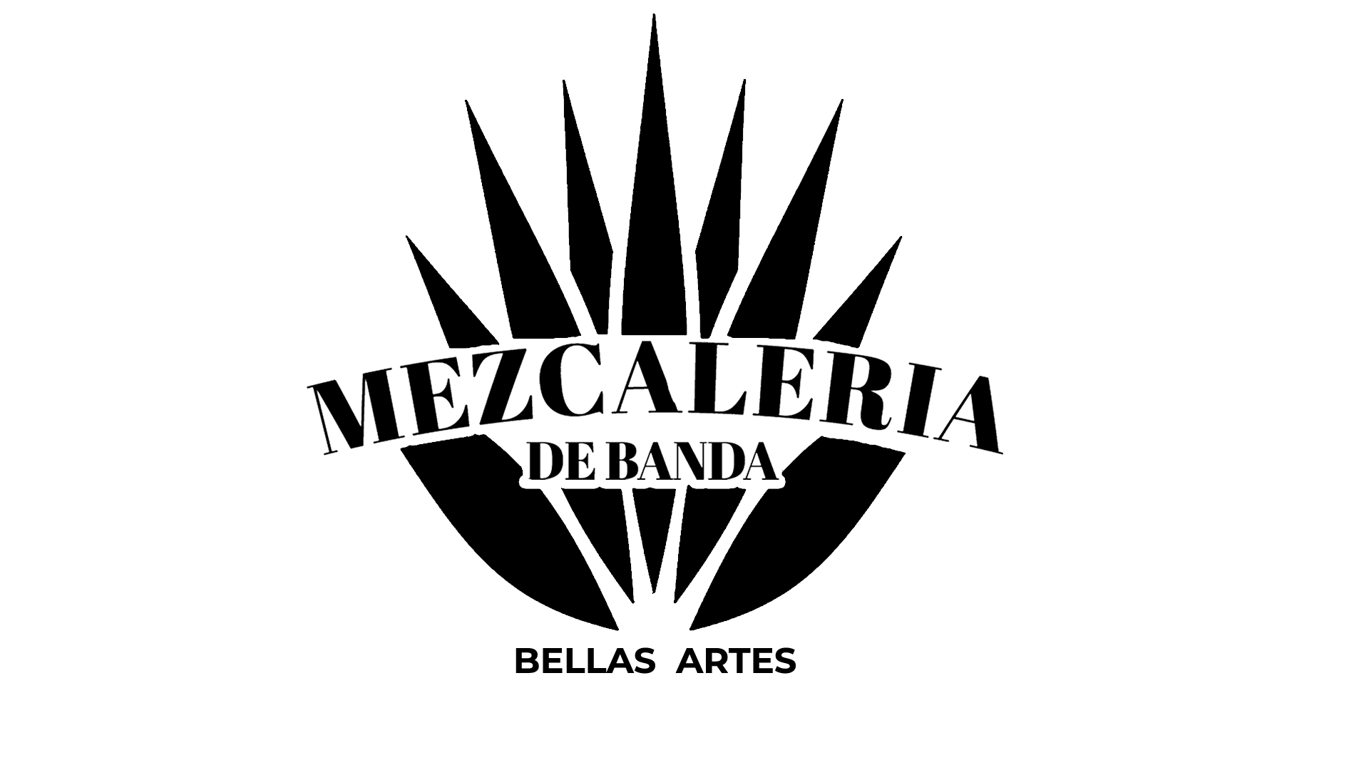 mezcaleria de banda logo negro